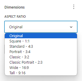 settings.dimensions.aspectRatio